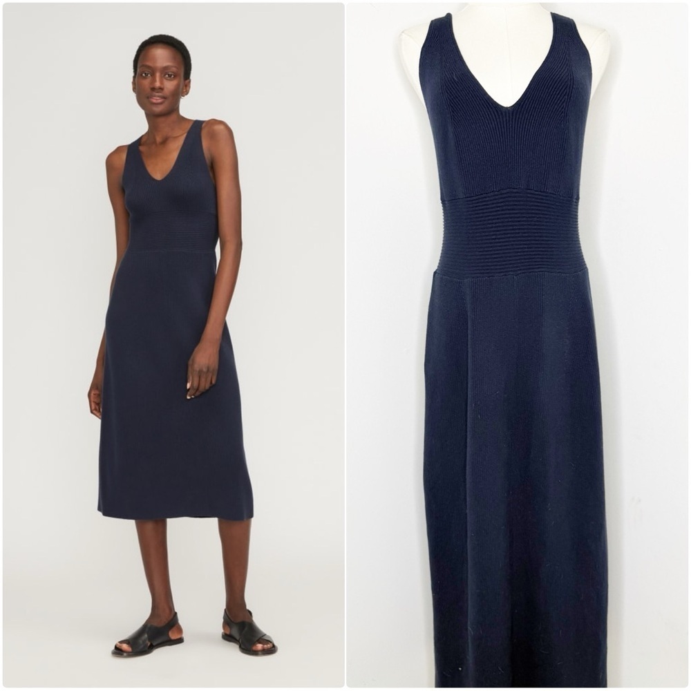 Everlane Navy Midi Dress